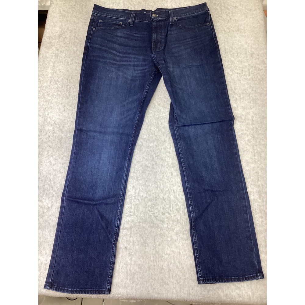 Goodfellow & Co Mens Slim Straight Dark Wash Stretch‎ Jeans 38x32 Indigo Blue